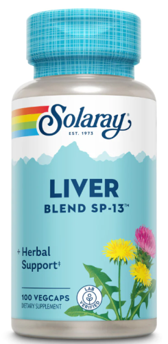 Solaray Liver Blend SP-13 (Печеночная смесь) 100 растительных капсул 