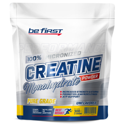 Micronized Creatine Monohydrate Powder (Креатин Моногидрат) 300 г (Be First) фото 2