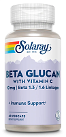 Solaray Beta Glucan with Vitamin C 10 мг. Beta 1.3 / 1.6 Linkages (Бета-глюкан с витамином C) 60 растительных капсул 