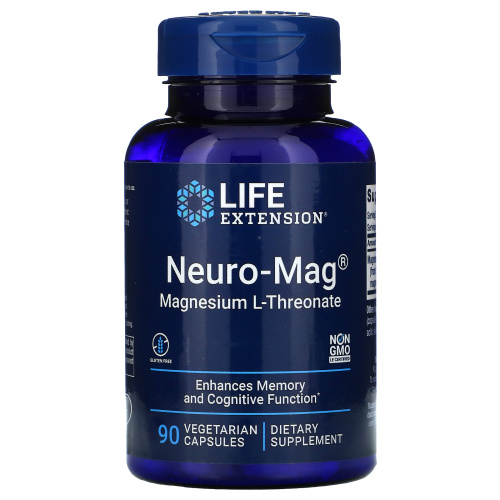 Life Extension Neuro-Mag Magnesium L-Threonate (Магний L-Треонат) 90 растительных капсул