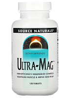 Ultra-Mag (Комплекс магния) 120 таблеток (Source Naturals)