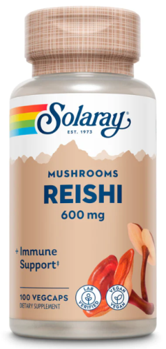 Reishi Mushroom 600 mg (Гриб Рейши 600 мг) 100 вег капсул (Solaray)