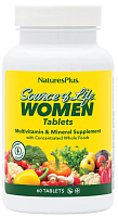 NaturesPlus Source of Life Women Tablets (Мультивитаминная и минеральная добавка для женщин с цельными пищевыми концентратами) 60 таблеток