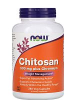 Chitosan (Хитозан) Now Foods 500 мг 240 растительных капсул