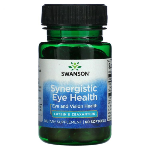 Synergistic Eye Health (Lutein 20 mg & OmniXan Zeaxanthin 2 mg) 60 мягк капсул (Swanson)