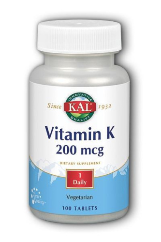 Vitamin K 200 мкг 100 таблеток (KAL)