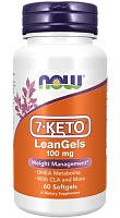 Now Foods 7-KETO LeanGels 100 мг. 60 мягких капсул