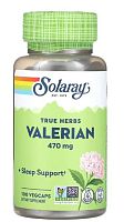 Solaray True Herbs Valerian (Валериана) 470 мг. 100 растительных капсул