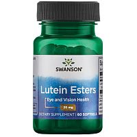 Lutein Esters 20 мг (Лютеин сложные эфиры) 60 мягких капсул (Swanson) срок 10.2023+скол крышки