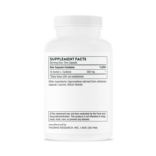 NAC N-Acetyl L-Cysteine 500 mg (N-Ацетил L-Цистеин 500 мг) 90 капсул (Thorne Research) фото 3