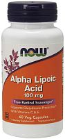 Alpha Lipoic Acid (Альфа-Липоевая Кислота) 100 мг 60 капсул (Now Foods)