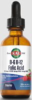 KAL B-6 B-12 Folic Acid (Витамины B-6 B-12 и фолиевая кислота) 59 мл. 