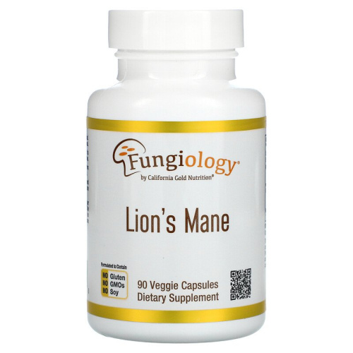 Lion's Mane (Ежовик гребенчатый) 90 капсул (California Gold Nutrition)