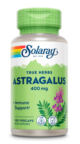Astragalus True Herbs 400 mg (Астрагала 400 мг) 100 вег капсул (Solaray)