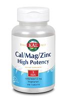 Cal/Mag/Zinc High Potency 100 таблеток (KAL)