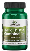 Milk Thistle Combination (Комбинация расторопши) 60 капсул (Swanson)