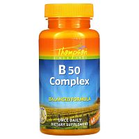 B 50 Complex (комплекс витаминов группы В) 60 вег капсул (Thompson)