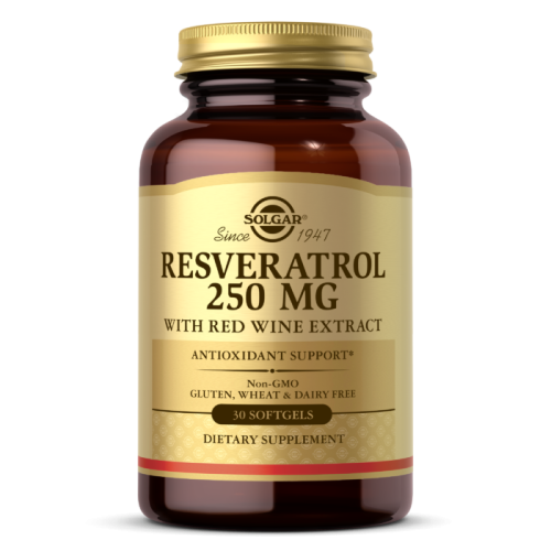 Solgar Ресвератрол (Resveratrol) 250 мг. 30 капсул