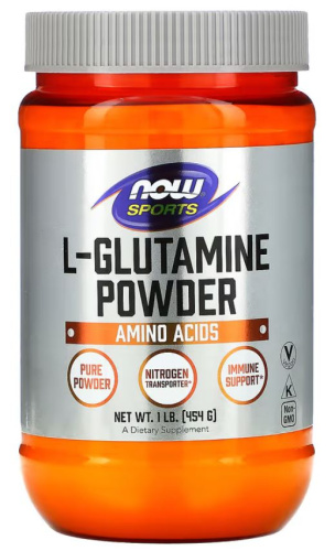 Now Foods Sports L-Glutamine Powder (L-Глютамин в порошке) 454 г.