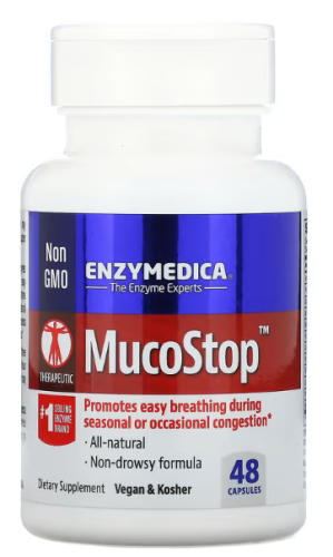 MucoStop 48 капсул (Enzymedica) MucoStop 48 капсул (Enzymedica)