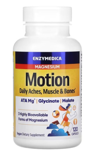 Magnesium Motion 350 mg (Magnesium Malate & Glycinate) 120 капсул (Enzymedica) фото 4