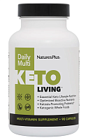 KetoLiving ™ Daily Multi срок 04.2024 (Ежедневные витамины Кето) 90 капсул (NaturesPlus)