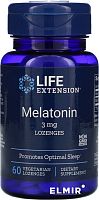 Life Extension Мелатонин (Melatonin) 3 мг. 60 пастилок 