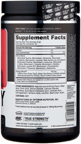 Optimum Nutrition Essential Amino Energy 270 г.  фото 3