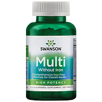 Multi without Iron Century Formula (Мультивитамины без железа) 130 таблеток (Swanson)