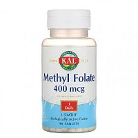 Methyl Folate (Метил фолат) 400 мкг 90 таблеток (KAL)