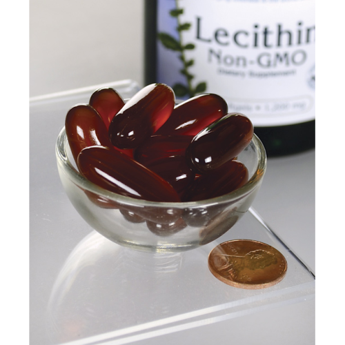 Lecithin 1200 мг (Соевый Лецитин) 90 мягких капсул (Swanson) фото 2