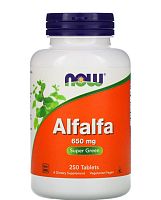 Now Foods Alfalfa (Люцерна) 650 мг. 250 таблеток