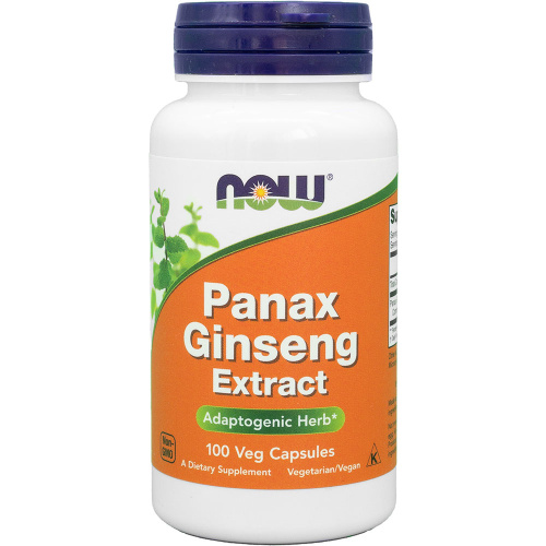 Now Foods Panax Ginseng Extract (Экстракт женьшеня обыкновенного) 100 растительных капсул