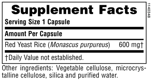 NaturesPlus Herbal Actives Красный дрожжевой рис (Red Yeast Rice) 600 мг. 120 капсул фото 5