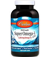 Wild Caught Super Omega-3 Gems 1200 mg - 100 капсул (Carlson Labs)