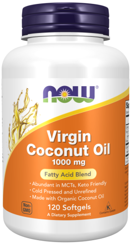 Virgin Coconut Oil 1000 mg 120 softgels (Now Foods)