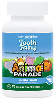 Tooth Fairy® Animal Parade® (детский жевательный пробиотик для полости рта) 90 таб (NaturesPlus)