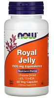 Now Foods Royal Jelly (Маточное Молочко) 1500 мг. 60 растительных капсул