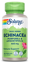 Solaray Echinacea Purpurea & Angustifolia (Эхинацея пурпурная и узколистая) 460 мг. 100 растительных капсул