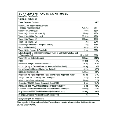 Basic Prenatal 90 капсул (Thorne Research) фото 4