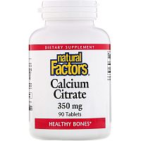 Calcium Citrate 350 mg (Цитрат кальция 350 мг) 90 таблеток (Natural Factors)