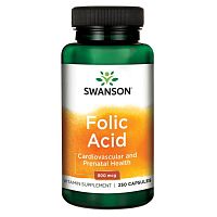 Folic Acid 800 mcg (Фолиевая кислота) 250 капсул (Swanson)