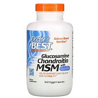 Glucosamine Chondroitin MSM with OptiMSM (Глюкозамин Хондроитин и МСМ) 360 раст капс (Doctor's Best)