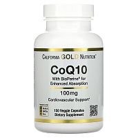 California Gold Nutrition Коэнзим Q10 (CoQ10) 100 мг. 150 капсул