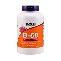 Now Foods B-50 Complex (Комплекс витаминов B-50) 250 таблеток