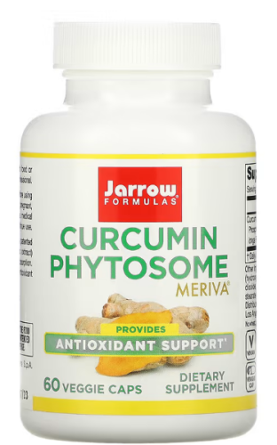 Curcumin Phytosome (Фитосомы куркумина) 500 мг 60 вег капсул (Jarrow Formulas)