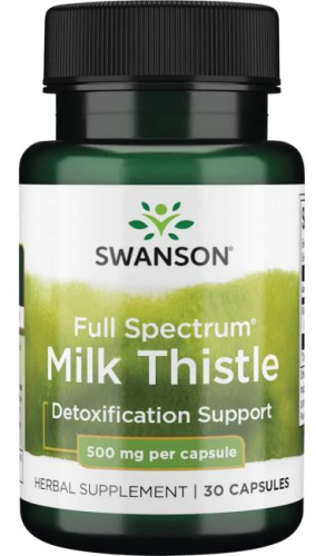 Milk Thistle 500 mg (Расторопша 500 мг) 30 капсул (Swanson)