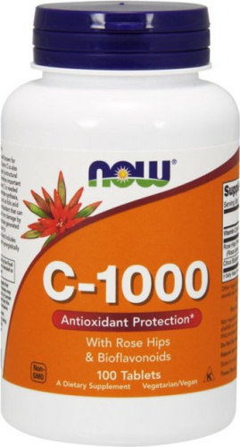 Now Foods C-1000 With Rose Hips & Bioflavonoids (Витамин C с шиповником и биофлавоноидами) 100 таблеток