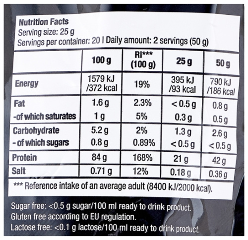 Протеин BioTech USA Iso Whey Zero Lactose Free 500 гр. фото 3