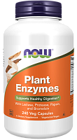 Now Foods Plant Enzymes (Растительные ферменты, энзимы) 240 растительных капсул